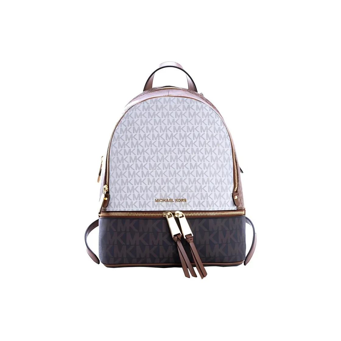 MICHAEL KORS Рюкзак из кожи средний женский кофейный