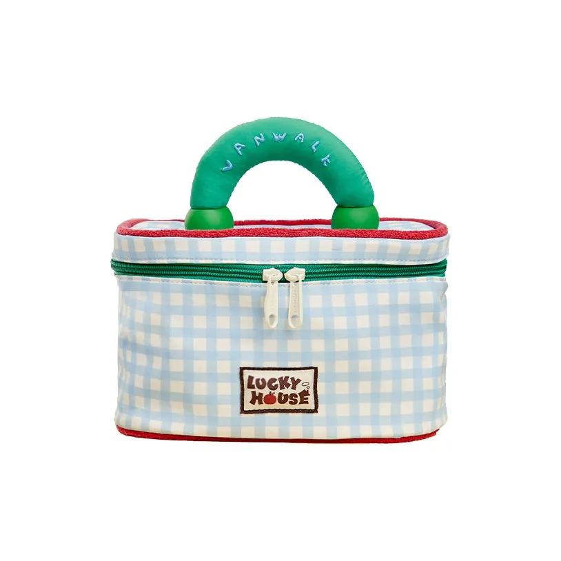 VANWALK Nylon Makeup Bag Regular Women's Yellow/Blue