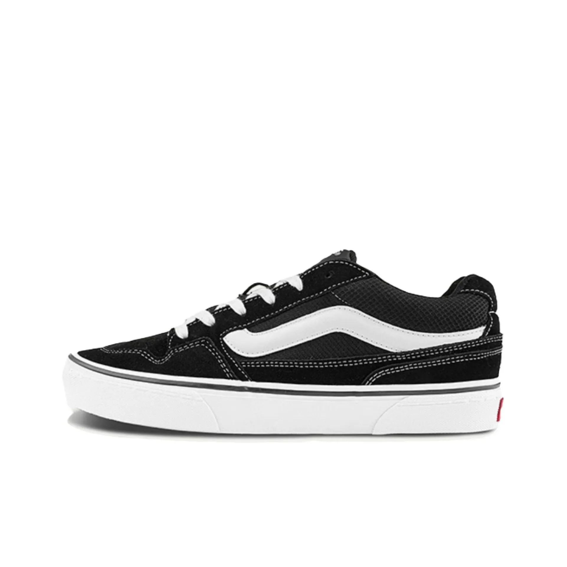 Vans Caldrone Low Top Canvas Shoes Unisex Black White