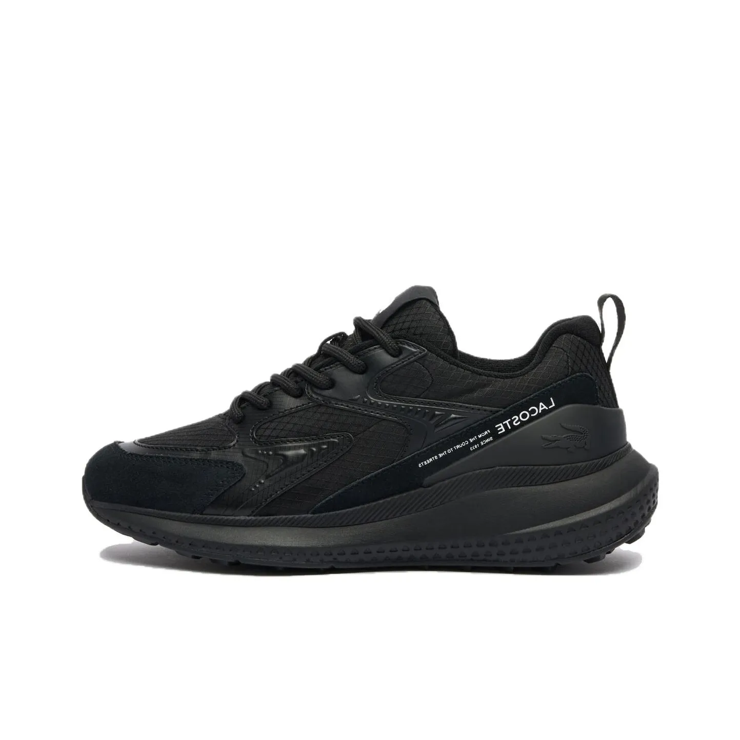 LACOSTE L003 Evo Comfortable And Versatile Low Top Casual Shoes Women's Black