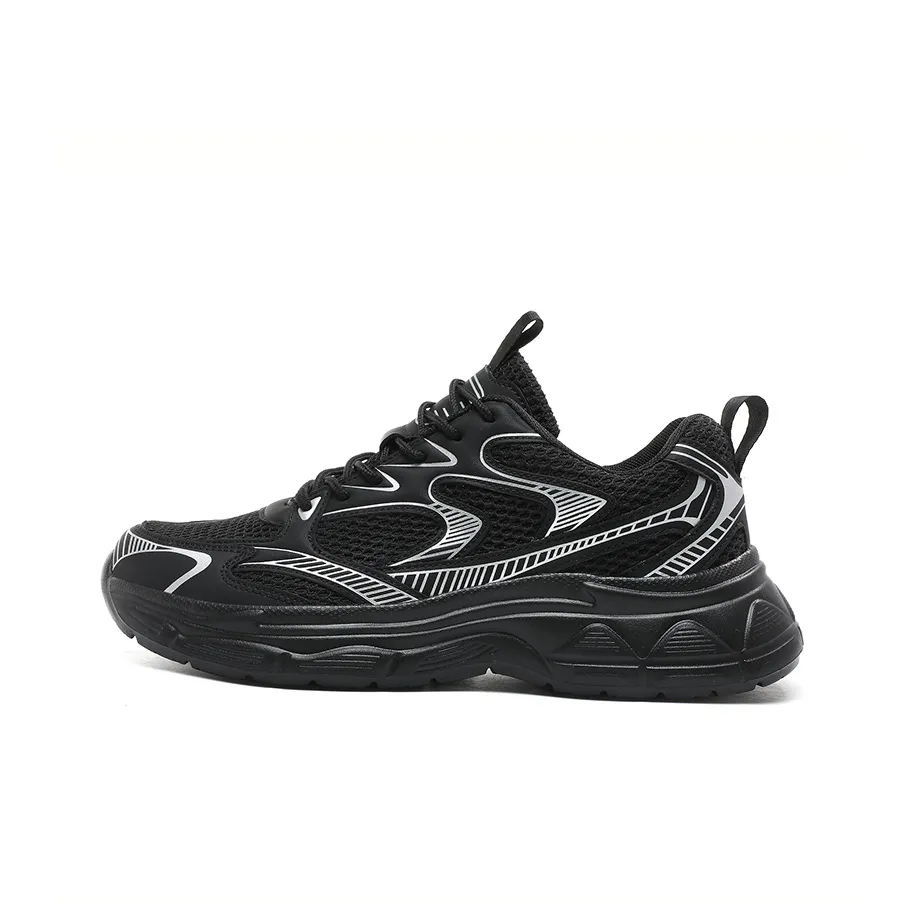 Black tailed Deer Shock Absorbers Slip Resistant, Abrasion Resistant, Lightweight Low Top Chunky Sneakers Men's