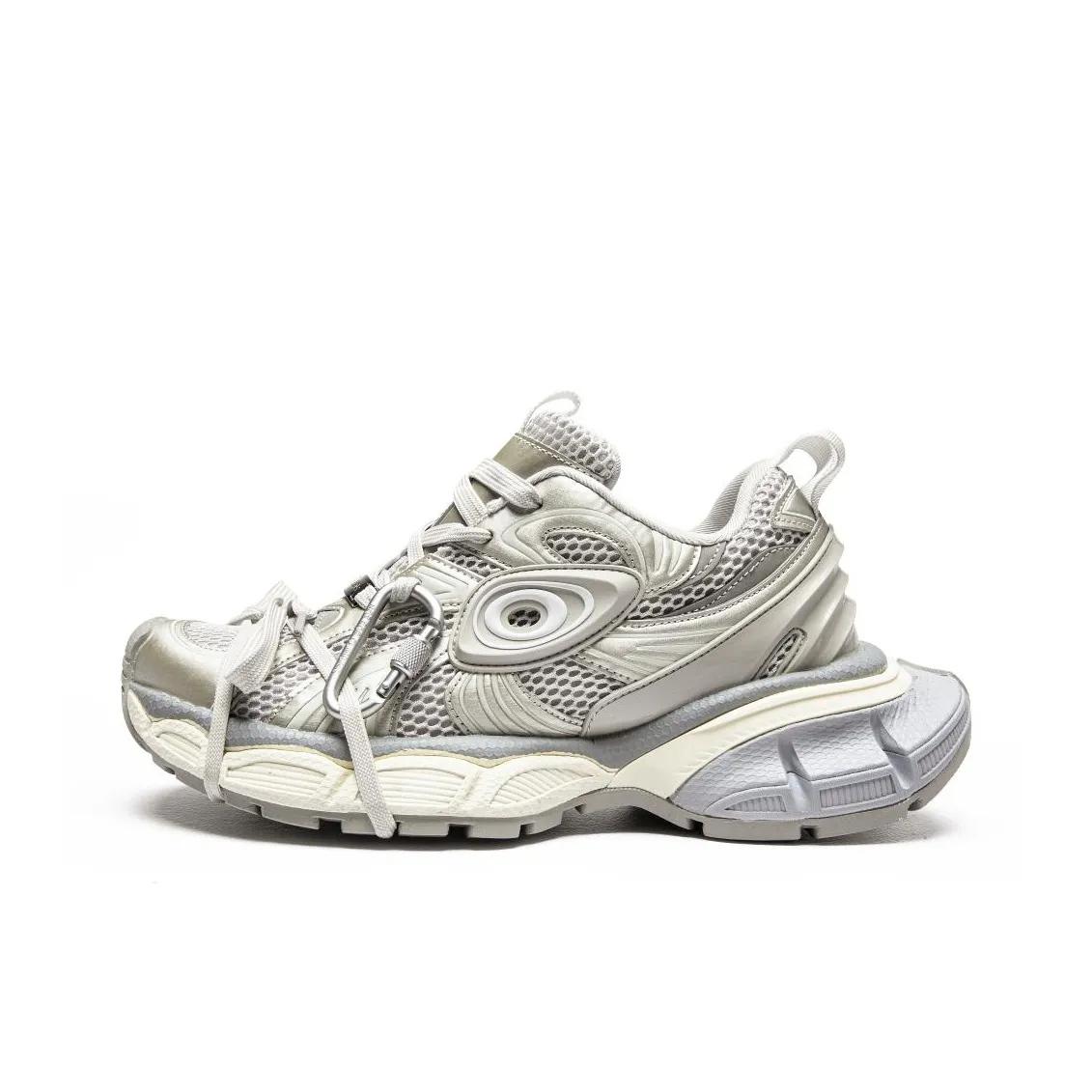 PONGFINITY Cushioned Anti-Slip Wear-Resistant Breathable Lightweight Low-Top Chunky Sneakers Unisex