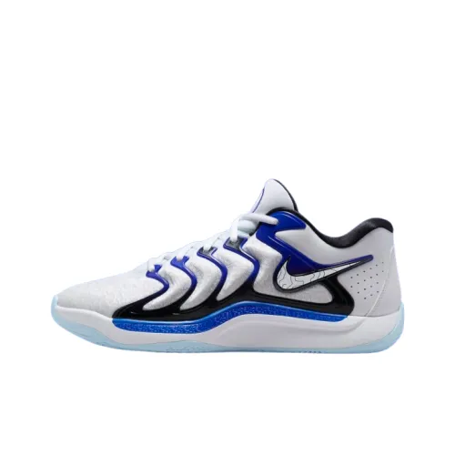 NIKE KD 17 Баскетбольные кроссовки Низкие Серебристо-черные Мужские
