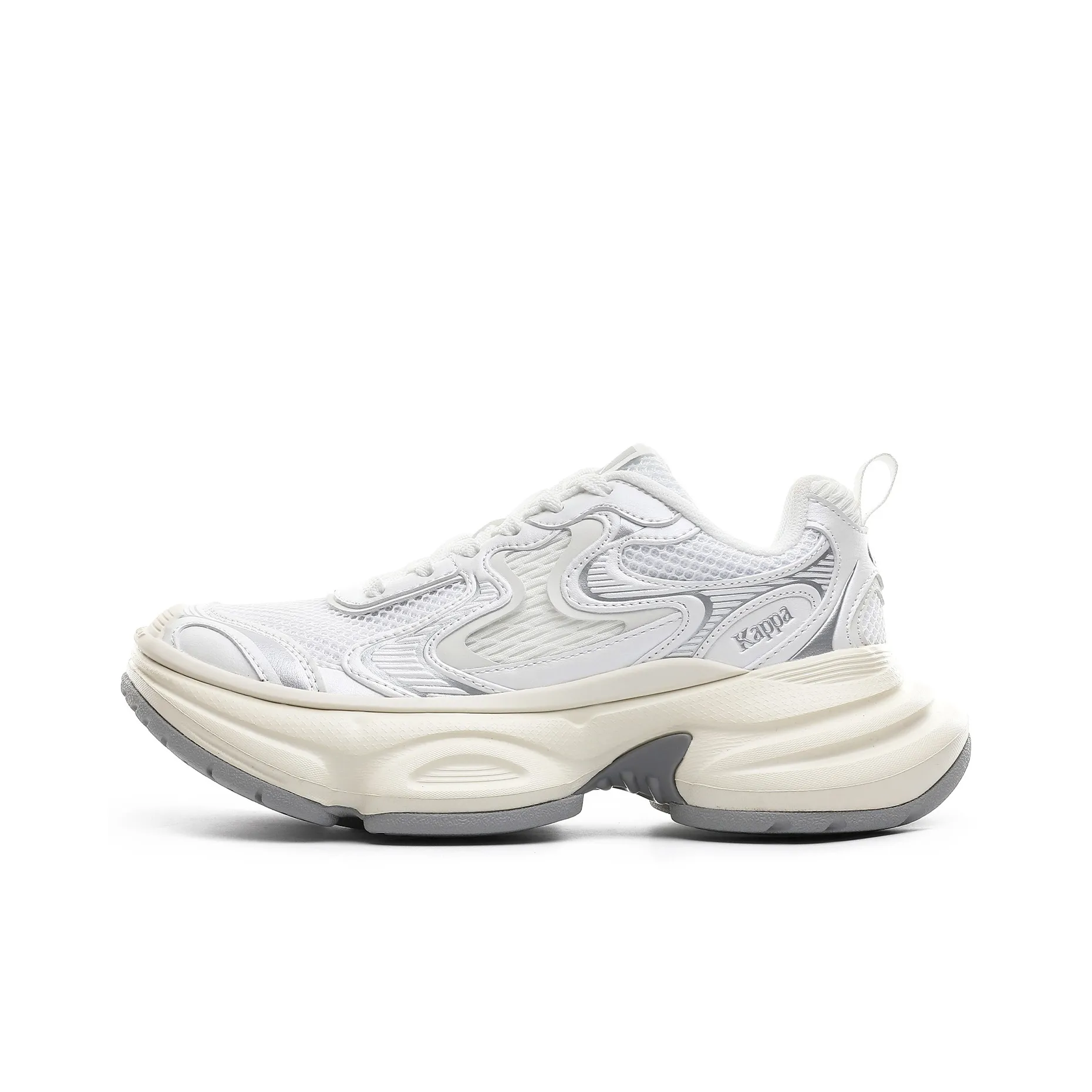 KAPPA X Low Топ Толстоподошвенные кроссовки Женские Белые Серебряные