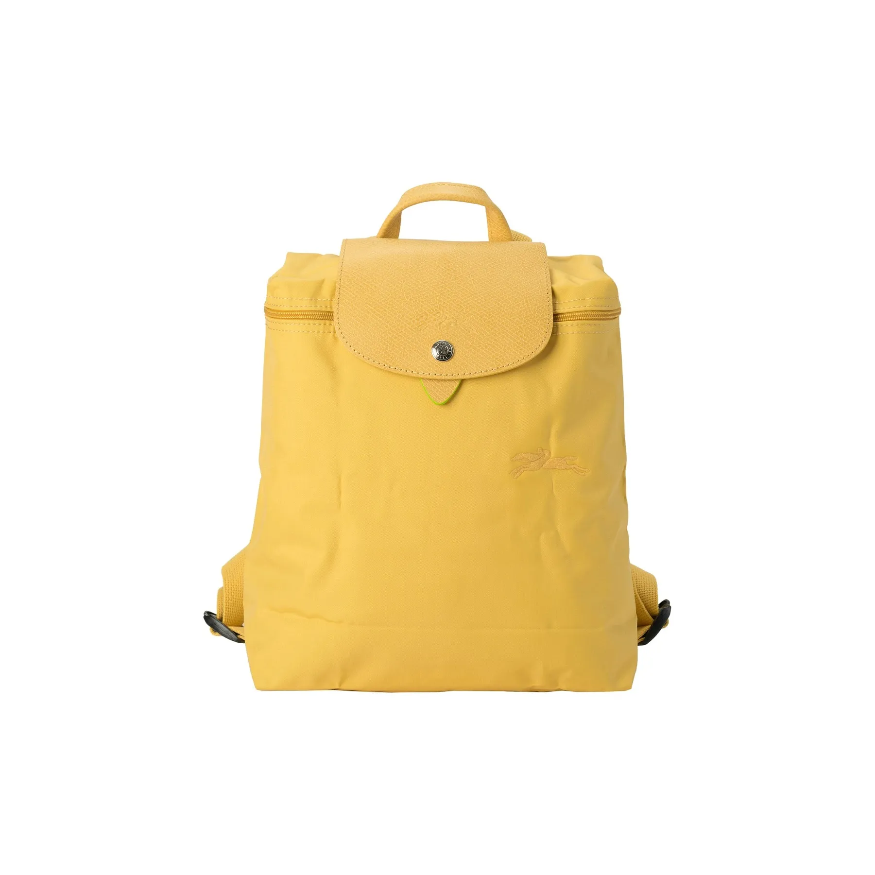 LONGCHAMP Le Pliage Canvas With Leather Backpack Women's Wheat Yellow