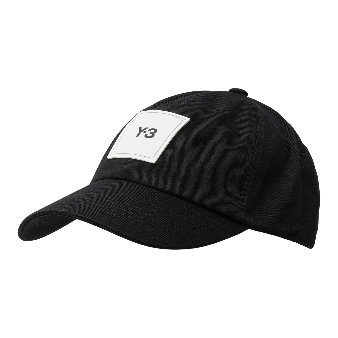 Y-3 Men Square Label Cap Black