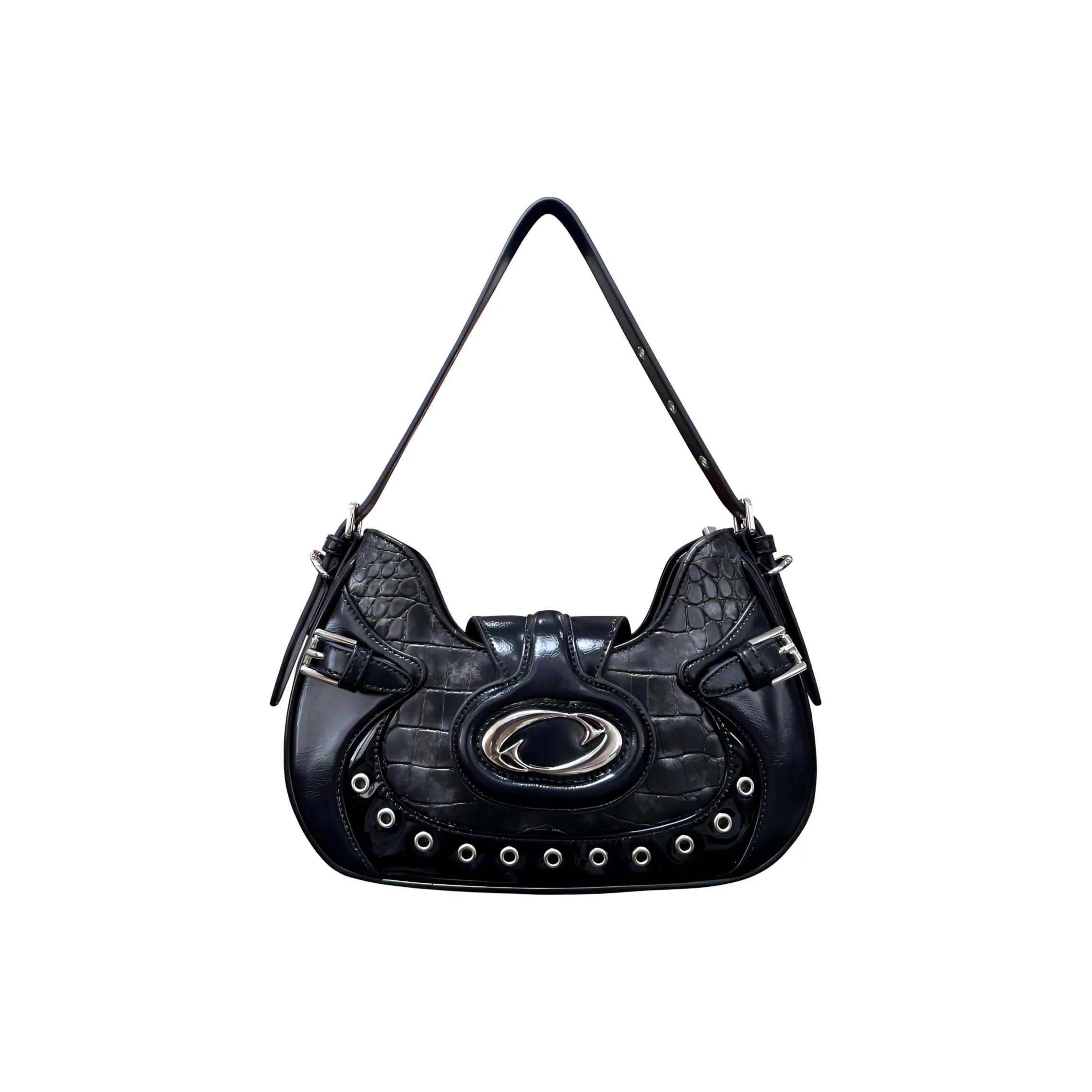 CULTIVATOR PU (полиуретан) Экологичная кожа Сумка через плечо Средняя Женская Черная