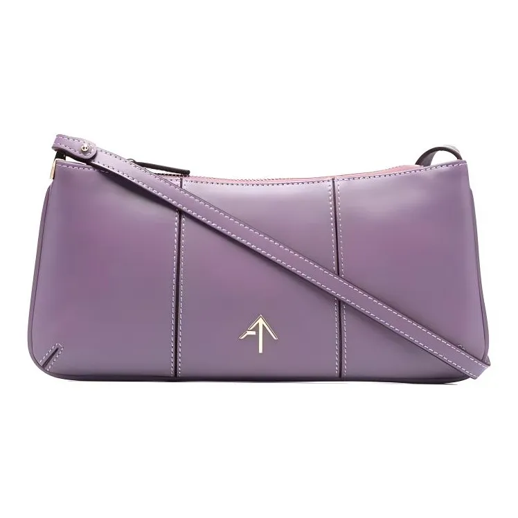 Manu Atelier Коровья кожа Сумка через плечо Arrow Женская Светло-фиолетовая