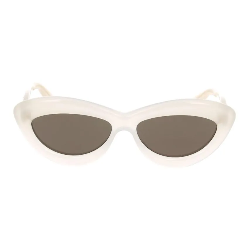 LOEWE Acetate Irregular Shape Sunglasses Unisex Beige