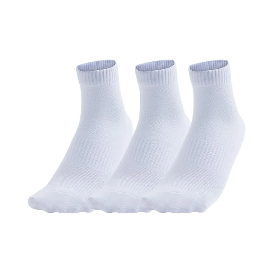 ANTA ZONGXUNXILIE Беговые носки Унисекс 3 упаковки Чисто белый