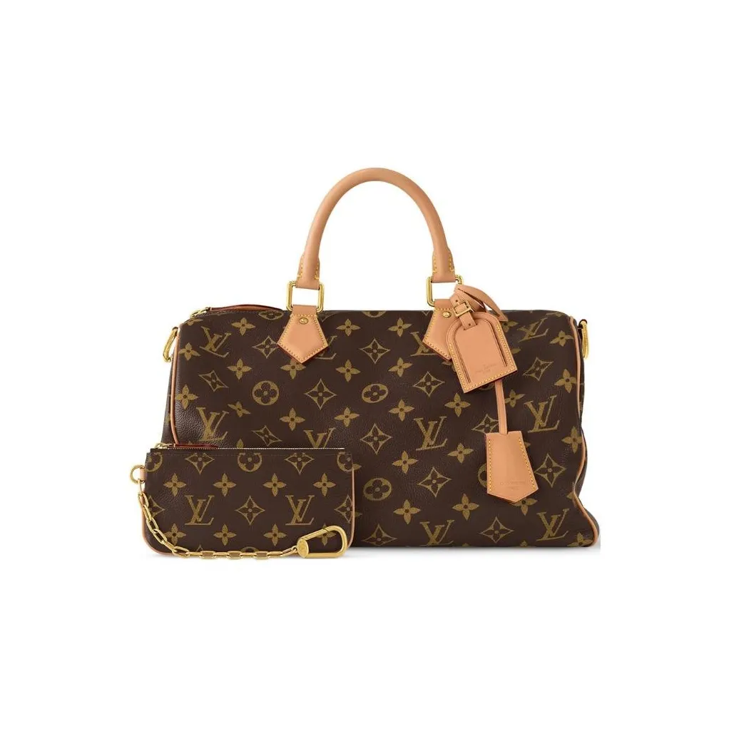 LOUIS VUITTON Speedy P9 Bandoulière 40 Monogram Leather Brown Monogram