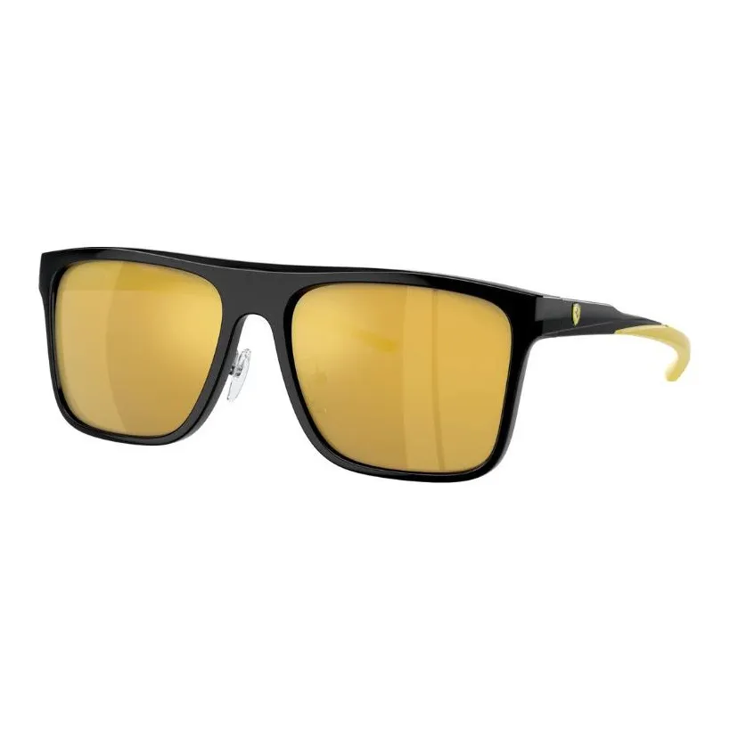 Ferrari Injection Molded Square Sunglasses Unisex Black