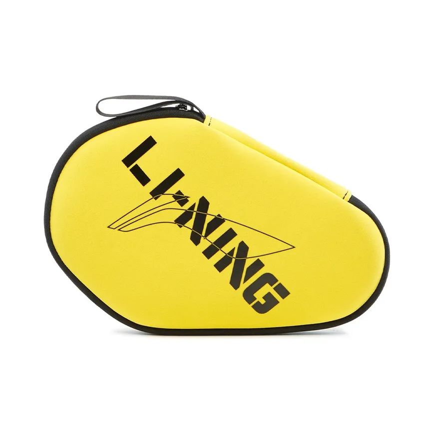 LiNing Table Tennis Series Polyester Table Tennis Paddle Case Clutch Unisex Bright Yellow