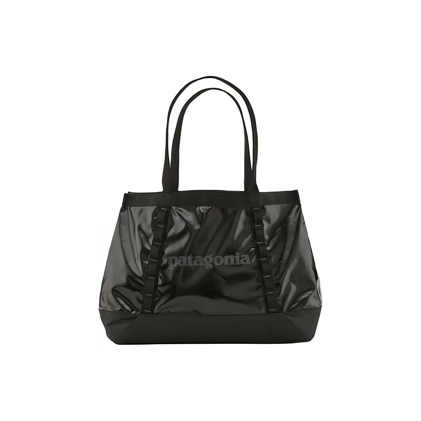 Patagonia Polyester Tote Bag, Shopping Bag, Handbag Regular Unisex Black