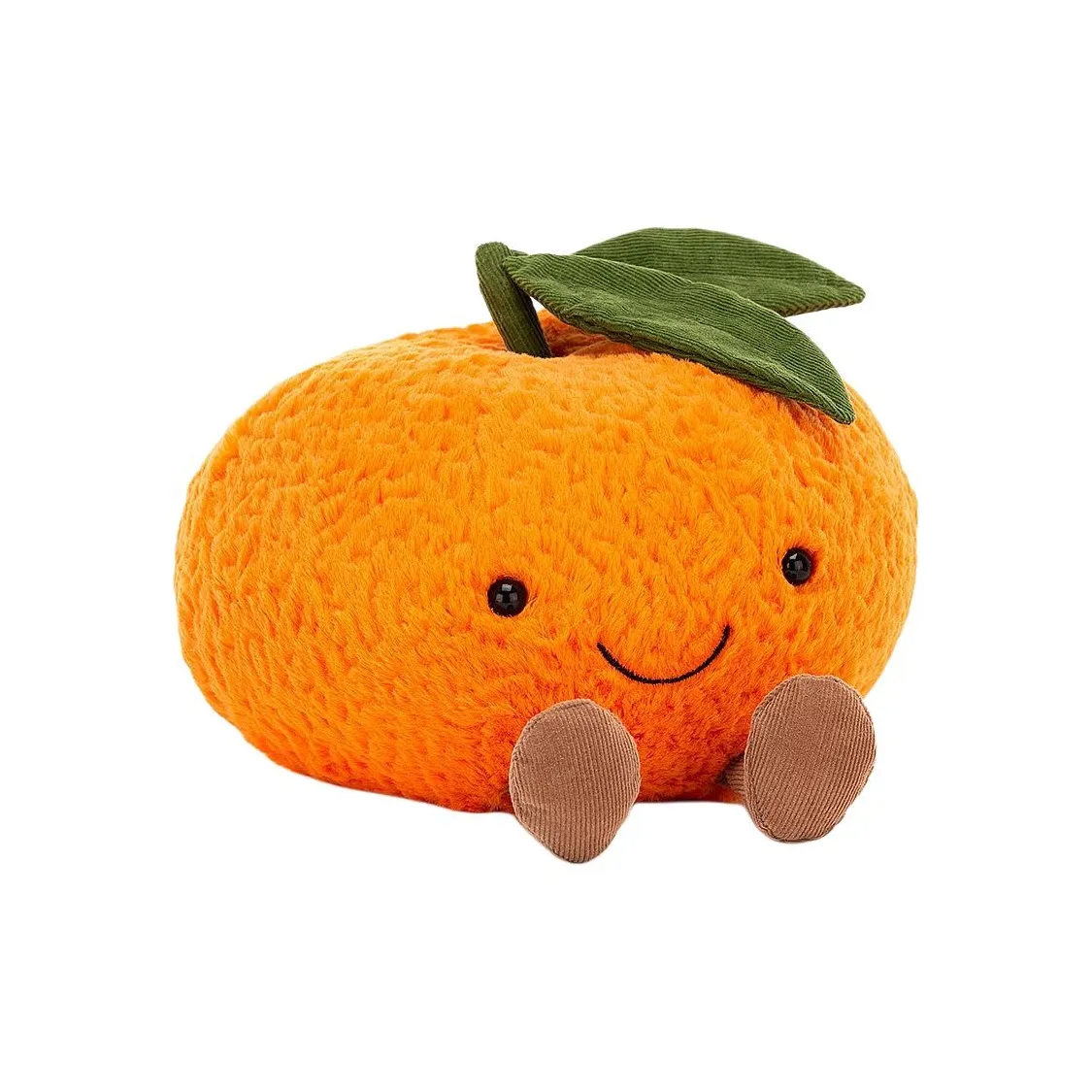 JELLYCAT Fun Food Collection Маленький Mandarin Апельсин Куклы Плюшевая кукла Высота в сидячем положении 15 см