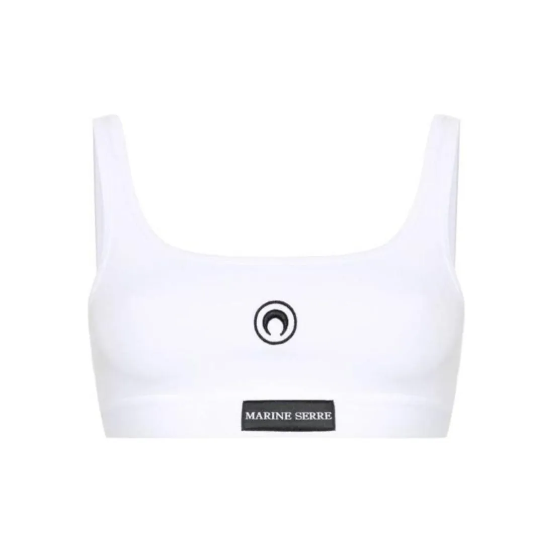 Marine Serre Crescent Moon embroidered Bra