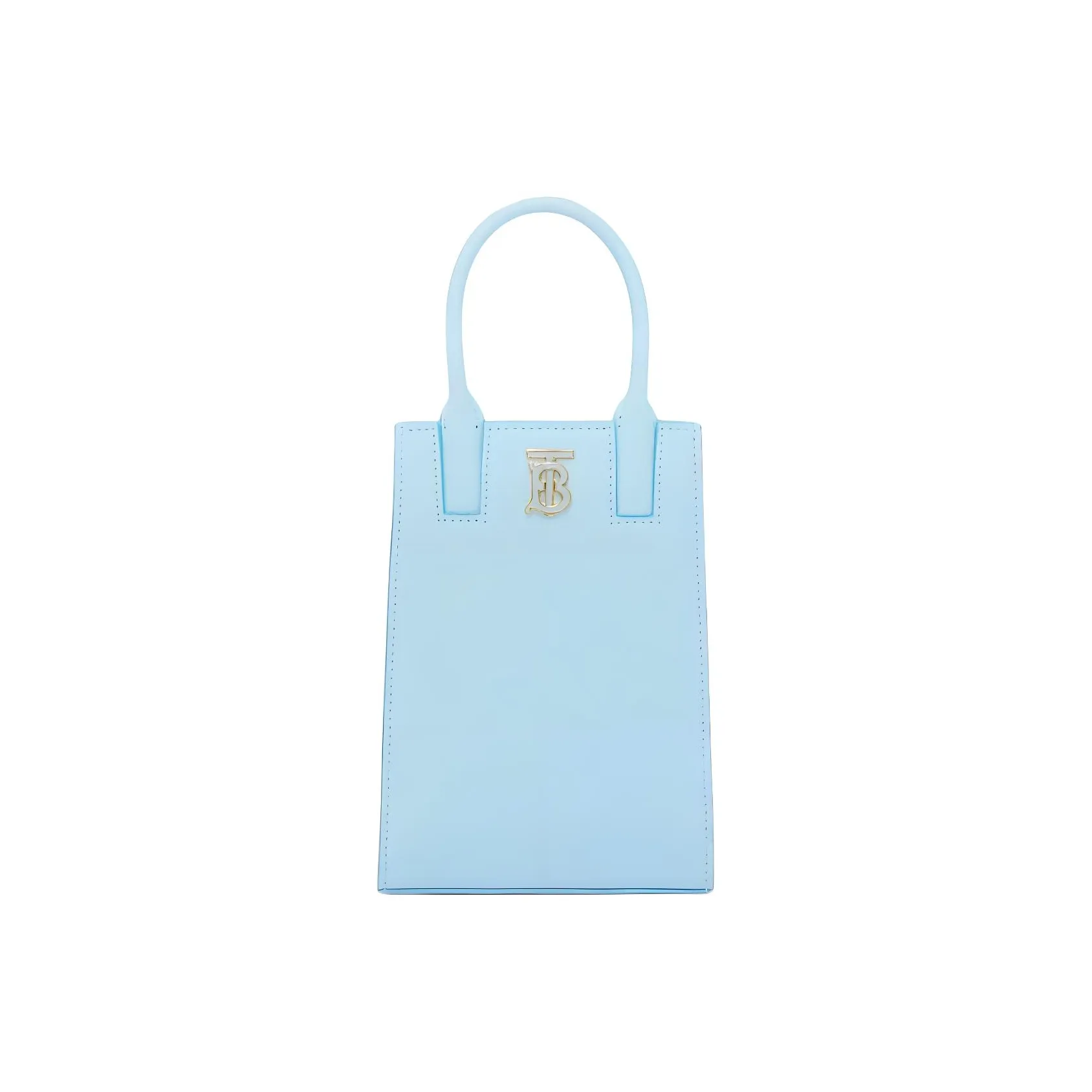Burberry Frances Calfskin Shoulder Bag, Crossbody Bag, Handbag Mini Women's Light Blue