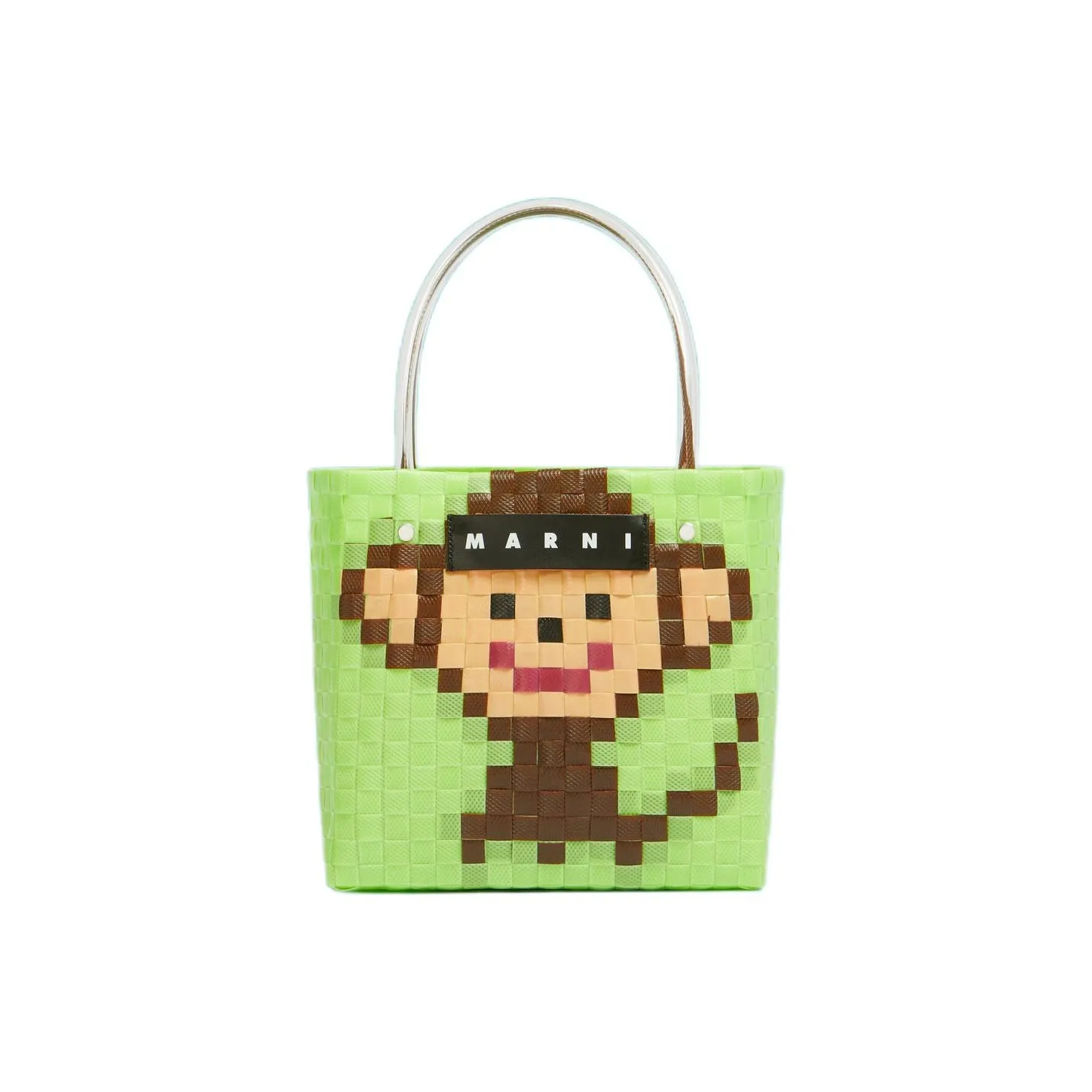 MARNI Полипропиленовая сумка-тоут сумка для покупок женская светло-зеленая