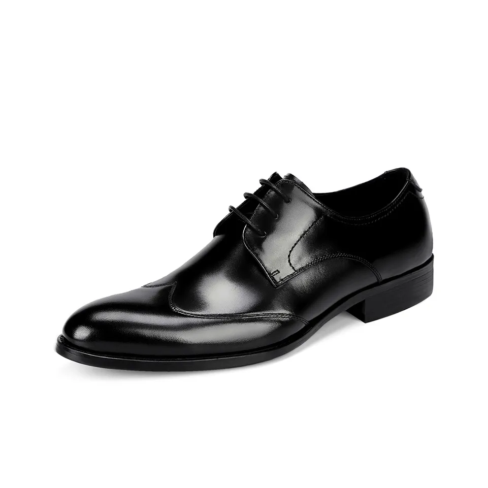 ASTON M.JAZZ Dress Shoes Men's Low Top Black/Burgundy