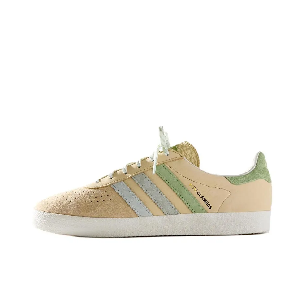 Kith X Adidas Originals Skateboard Shoes Unisex Low Top Yellow/Green/Gray