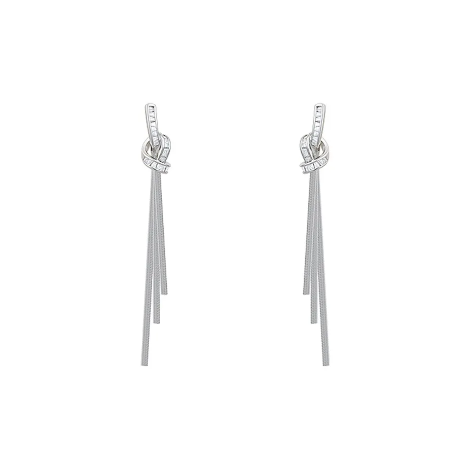 Серьги SENDME S925 Серебряные игловидные Женские
