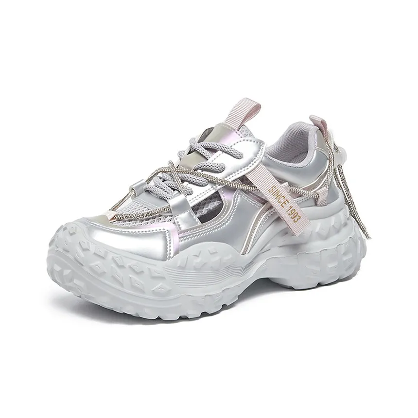 La Chapelle Амортизация противоскользящие устойчивые к истиранию увеличивающие высоту Низкие кеды с толстой подошвой Женские