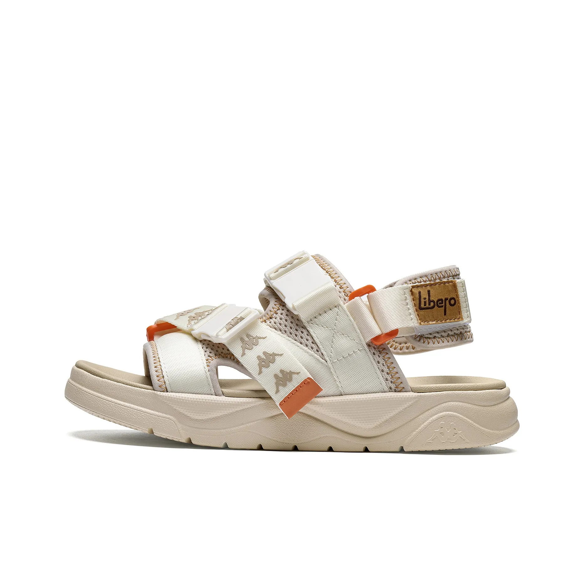 Kappa Jungle Lion Collection Beach Sandals Unisex Beige Yellow