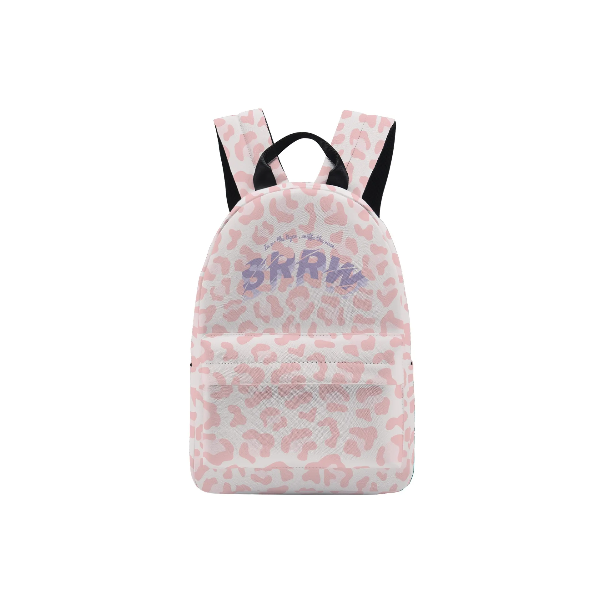 HINY SRRW Water Repellent Leather PU Backpack Backpack Small Backpack Small Size Unisex Pink