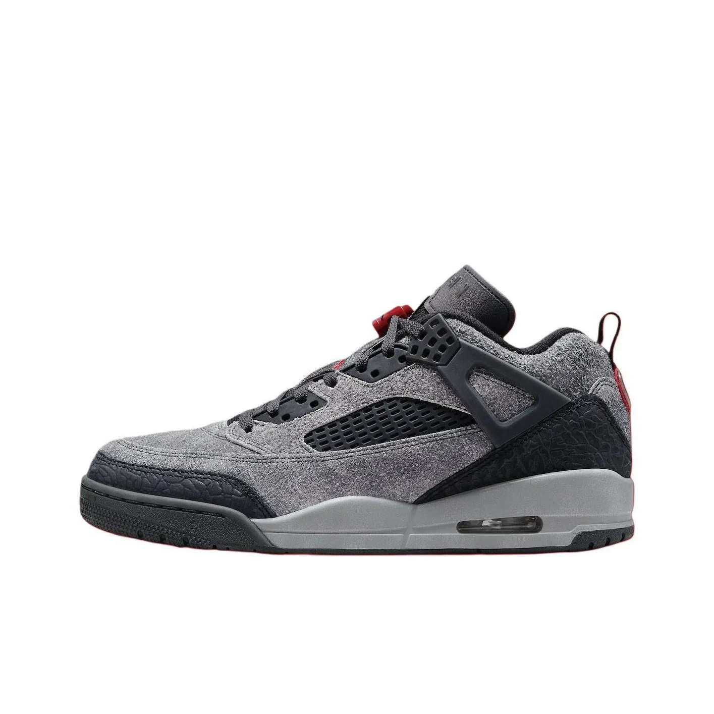 JORDAN Spizike Low Anthracite Gym Red