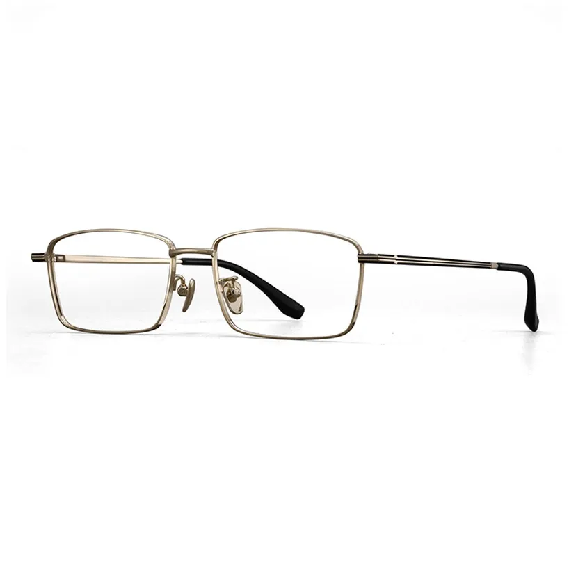 Wood Premium Титан Квадратные Оправы для Очков Унисекс