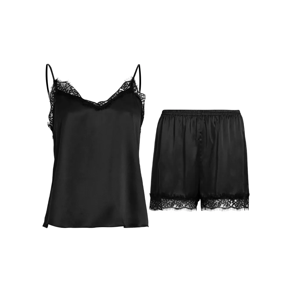 Silk Boundary Pajama Set Women's