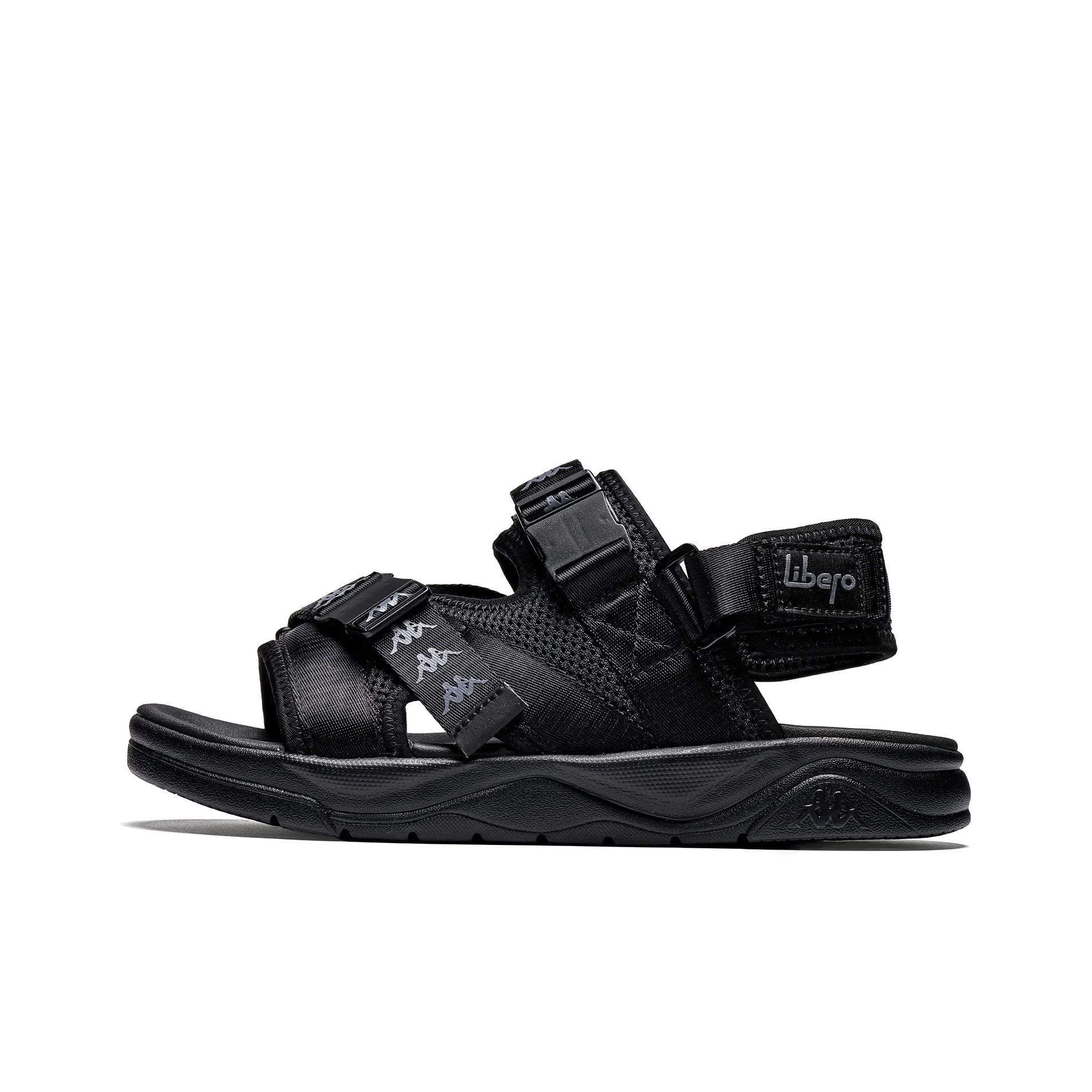 KAPPA Jungle Lion Collection Cooling Slip-On Resistant Beach Sandals Unisex Black