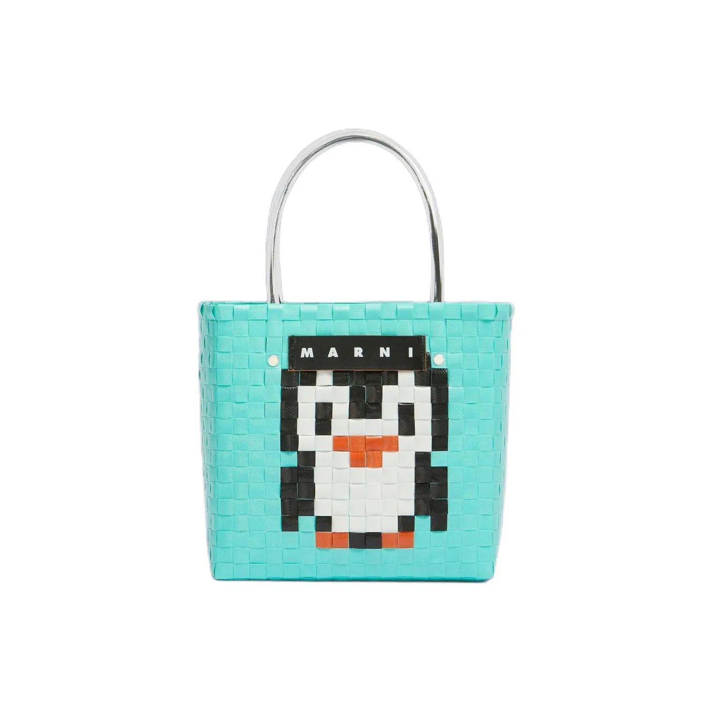 MARNI Полипропиленовая сумка-тоут из поливинилхлорида сумка для покупок женская синяя