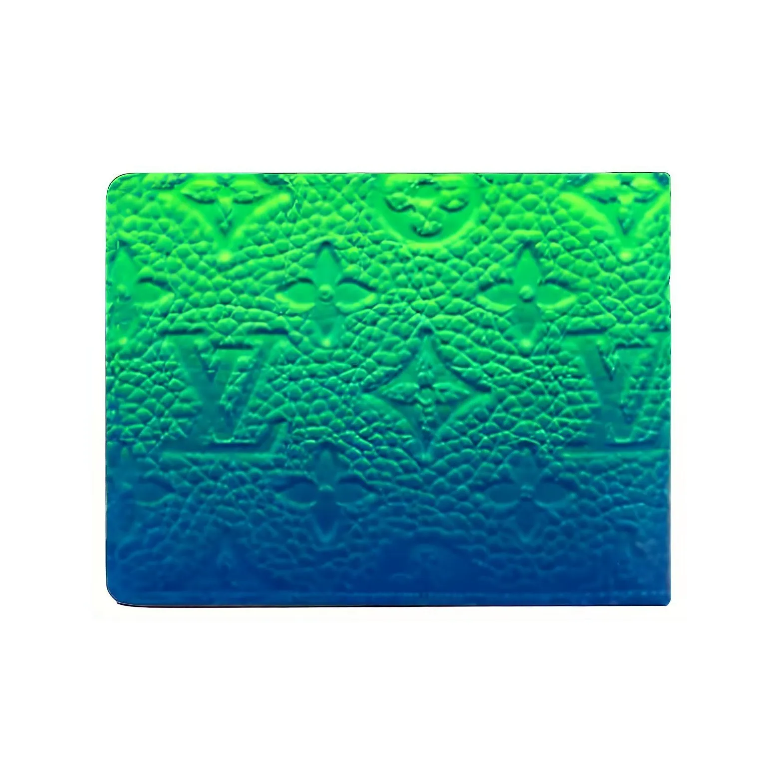 LOUIS VUITTON Pf Slender Taurillon Illusion Blue/Green