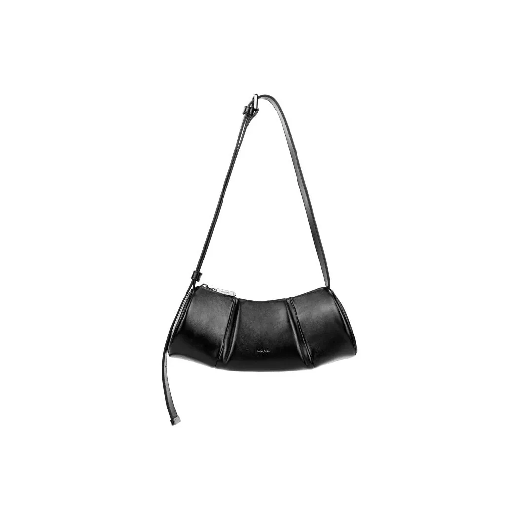 INJOYLIFE Сумка через плечо из коровьей кожи маленькая женская черная