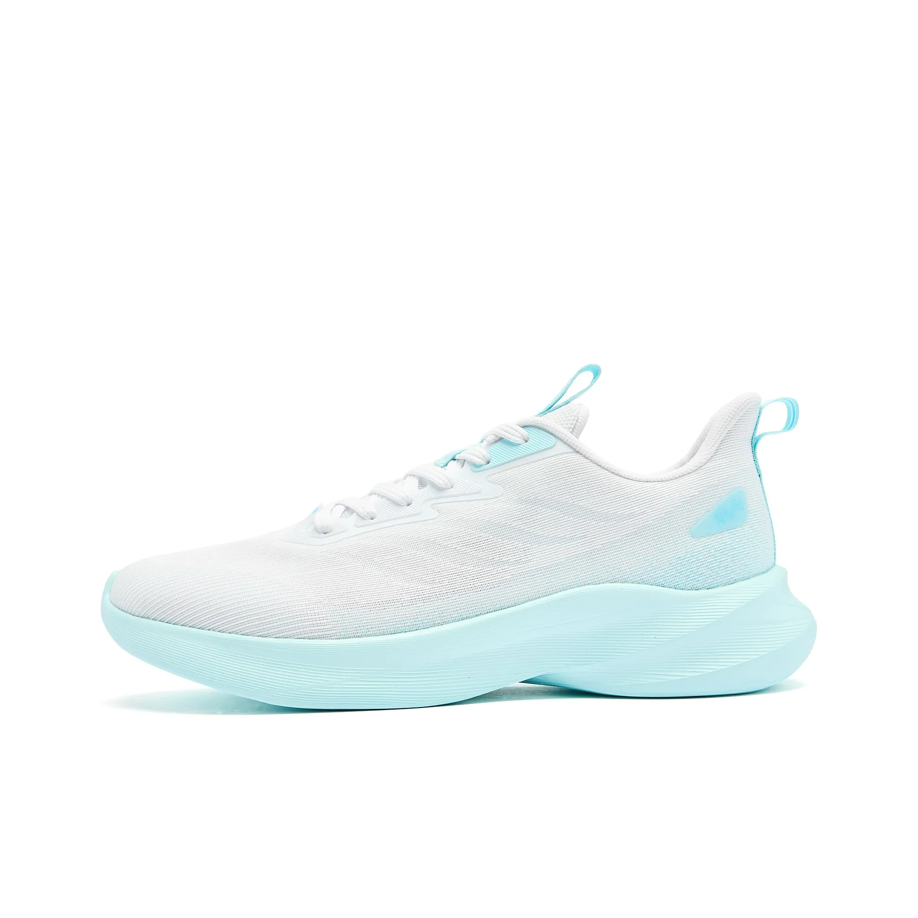 QIAODAN Light LITE Cushioning Anti-Slip And Wear-Resistant Low-Top Q-LITESPEED Technology Running Shoes Men's Aqua Blue
