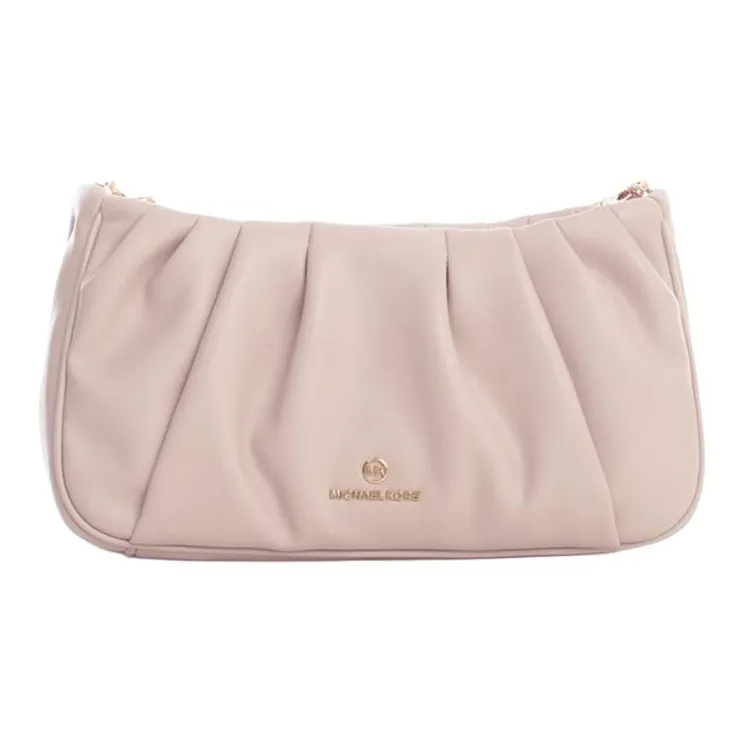 MICHAEL KORS Hannah Кожа Сумка через плечо Одно плечо Клатч Маленький Женский Нежно-розовый