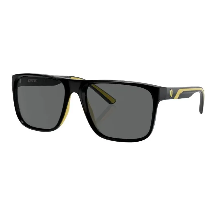 Ferrari Injection Molded Square Sunglasses Unisex Black