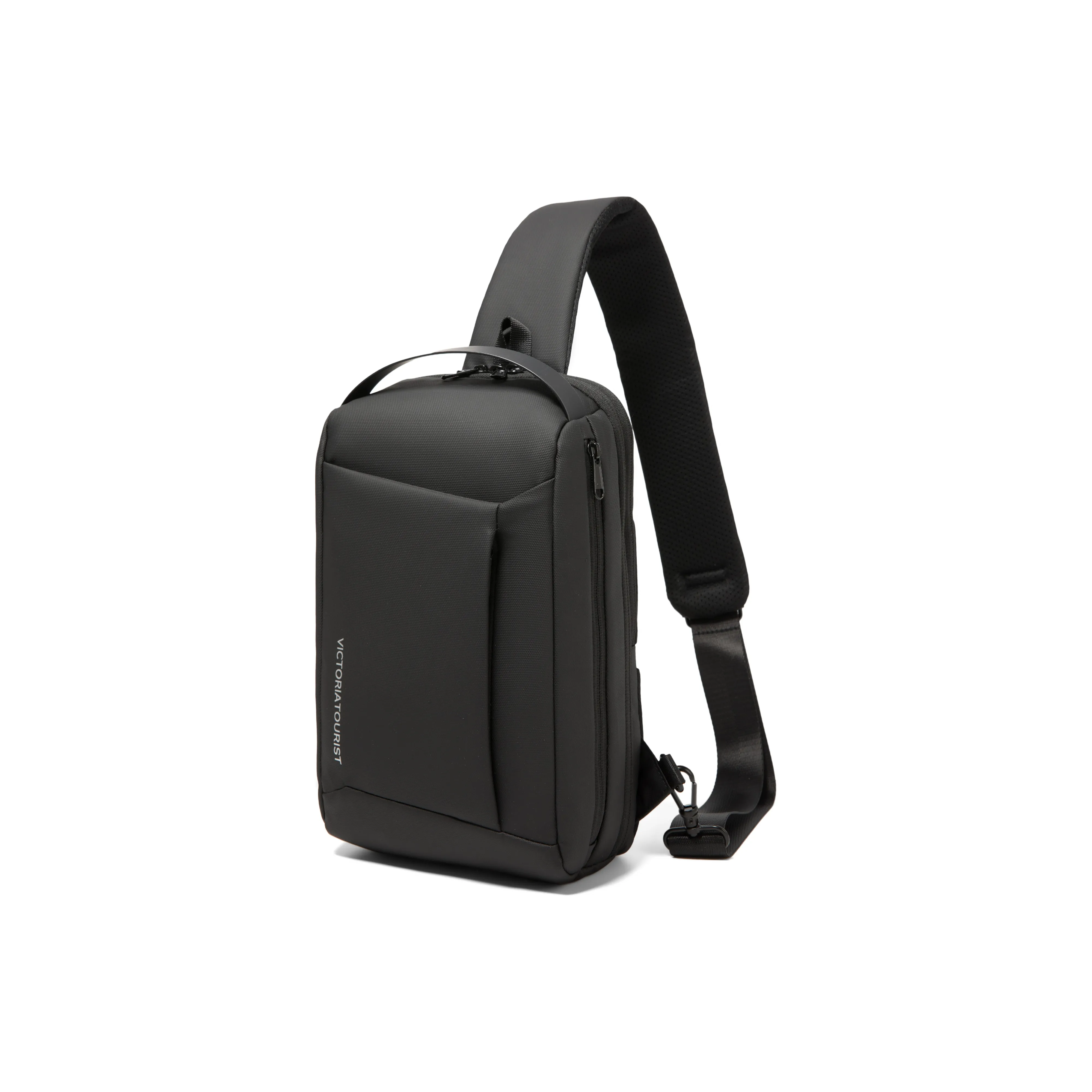 Victorian Traveler Полиуретан Слинг Сумка Сумка через плечо Стандартная Мужская Черная