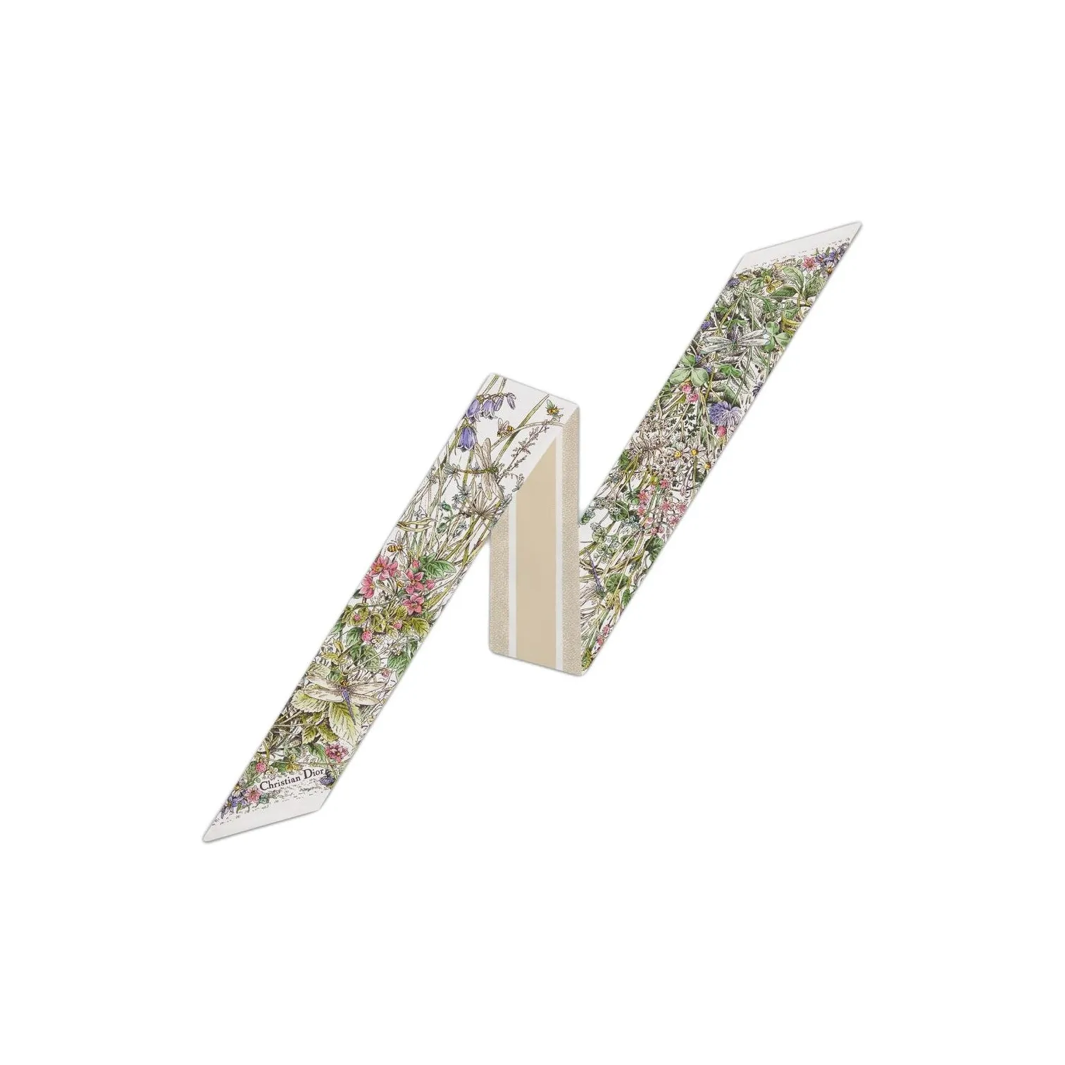 DIOR Шелковые шарфы Женские Айвори