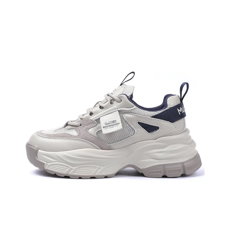 Mulinsen Wear-resistant Lightweight Breathable And Non-slip. Low-Top Chunky Sneakers Women's