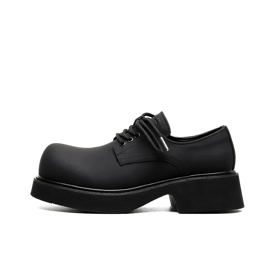 Zuogedu Fashionable Versatile Casual Shoes Trendy Derby Shoes Men's Black