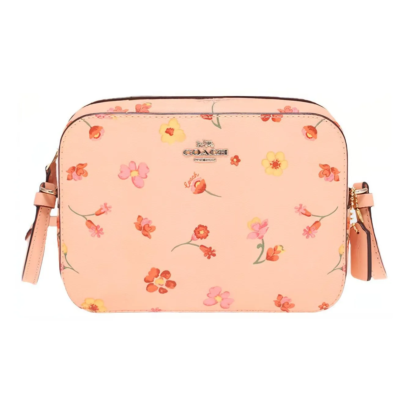 COACH Camera Кожа Camera Сумка Сумка через плечо Женская Персиково-розовая