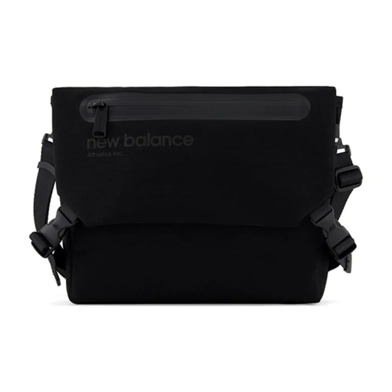 New Balance совместная брендированная тканевая сумка через плечо стандартная унисекс черная