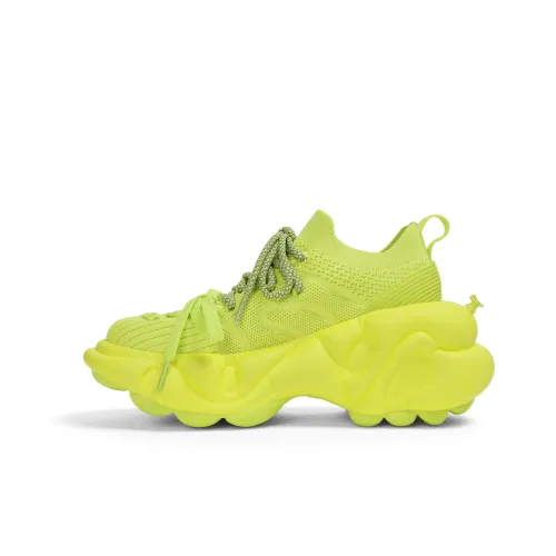 ZERO COSMOS Толстоподошвенные кроссовки Low Top Неоновый зеленый Унисекс