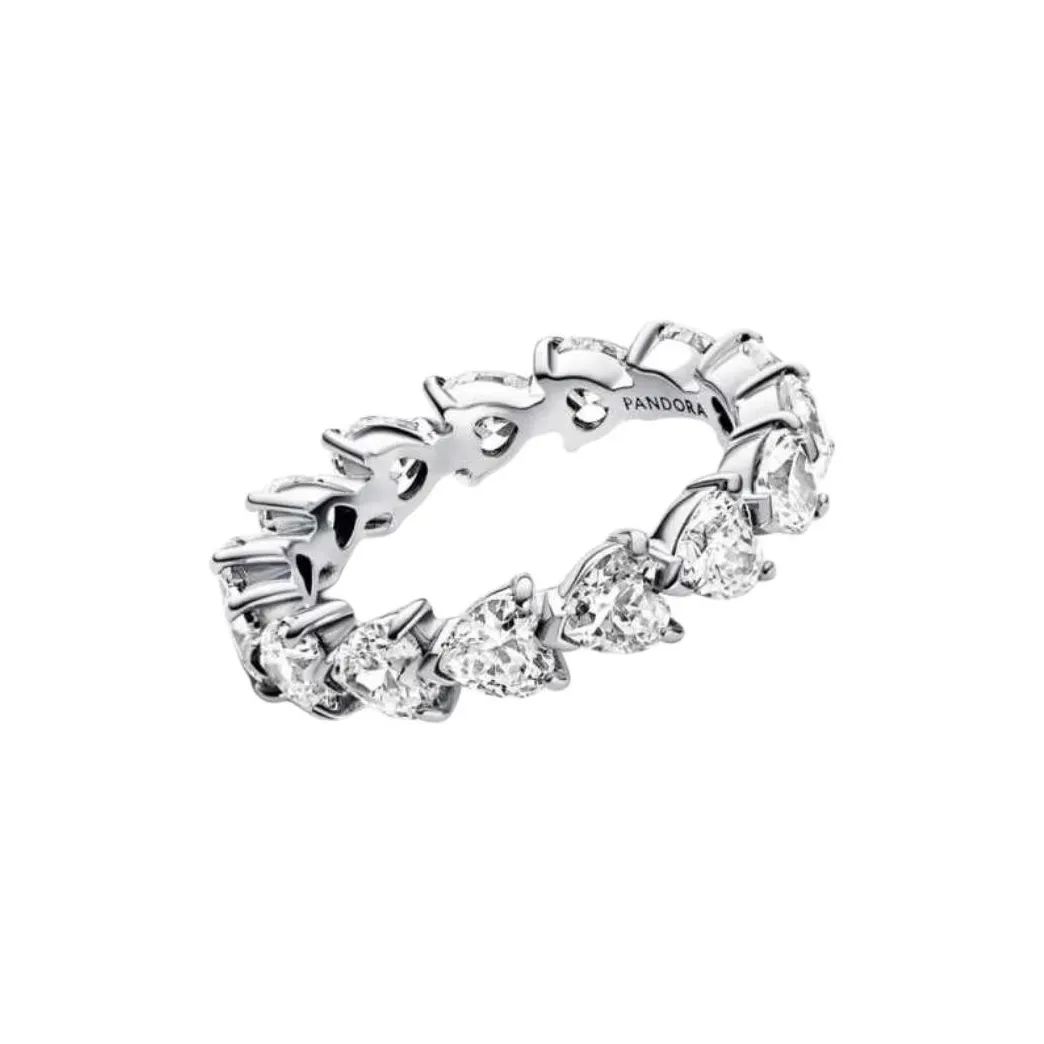 Pandora Серебряный Кольца с кубическим цирконием Women's Silver