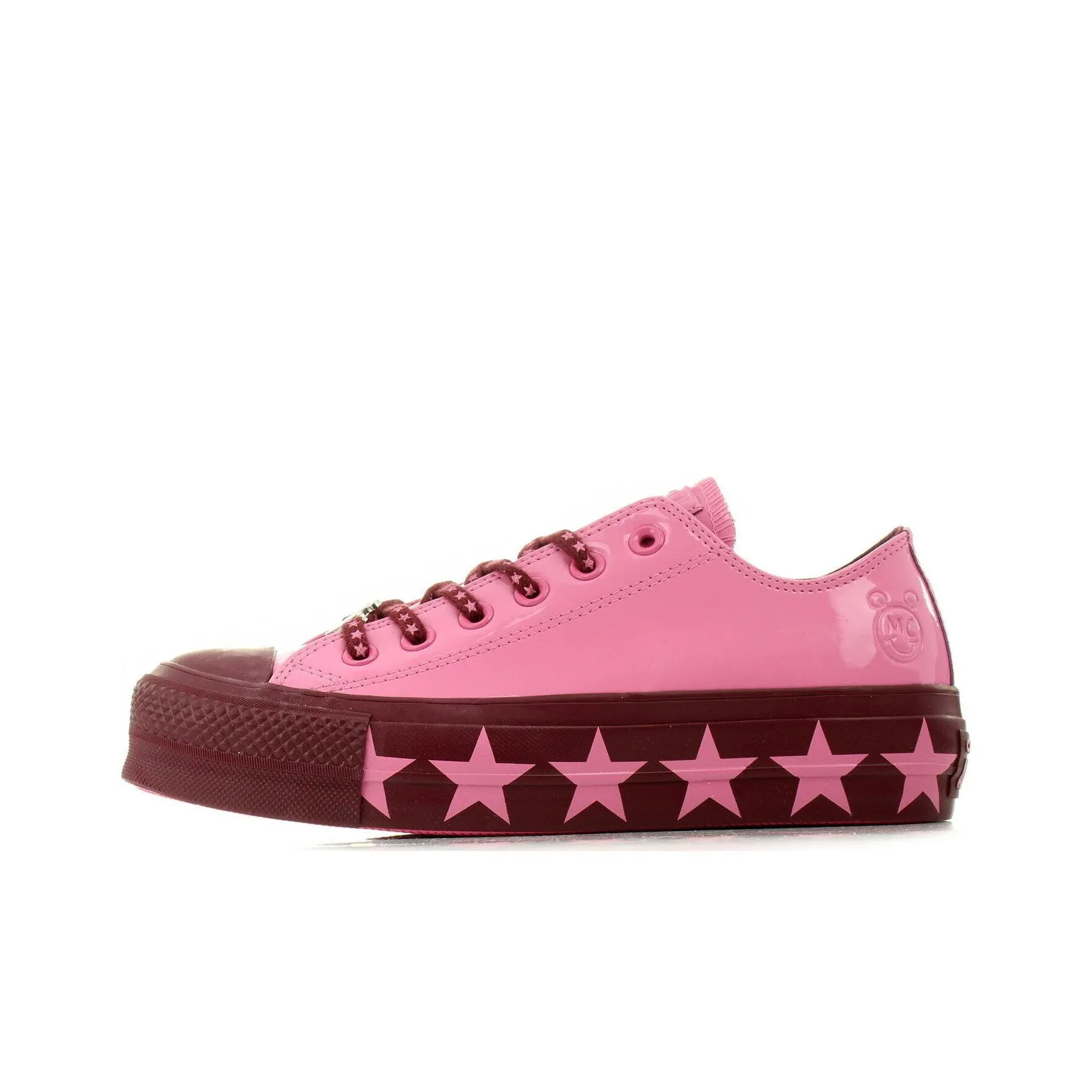 Converse Chuck Taylor All Star Lift Бык Miley Cyrus Розовый Низкий Топ Кеды Женские Розовый Звезды Edge