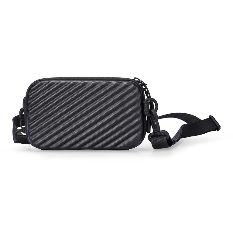 MARK RYDEN Pu Shoulder Bag, Crossbody Bag Mini Men's Elegant Black