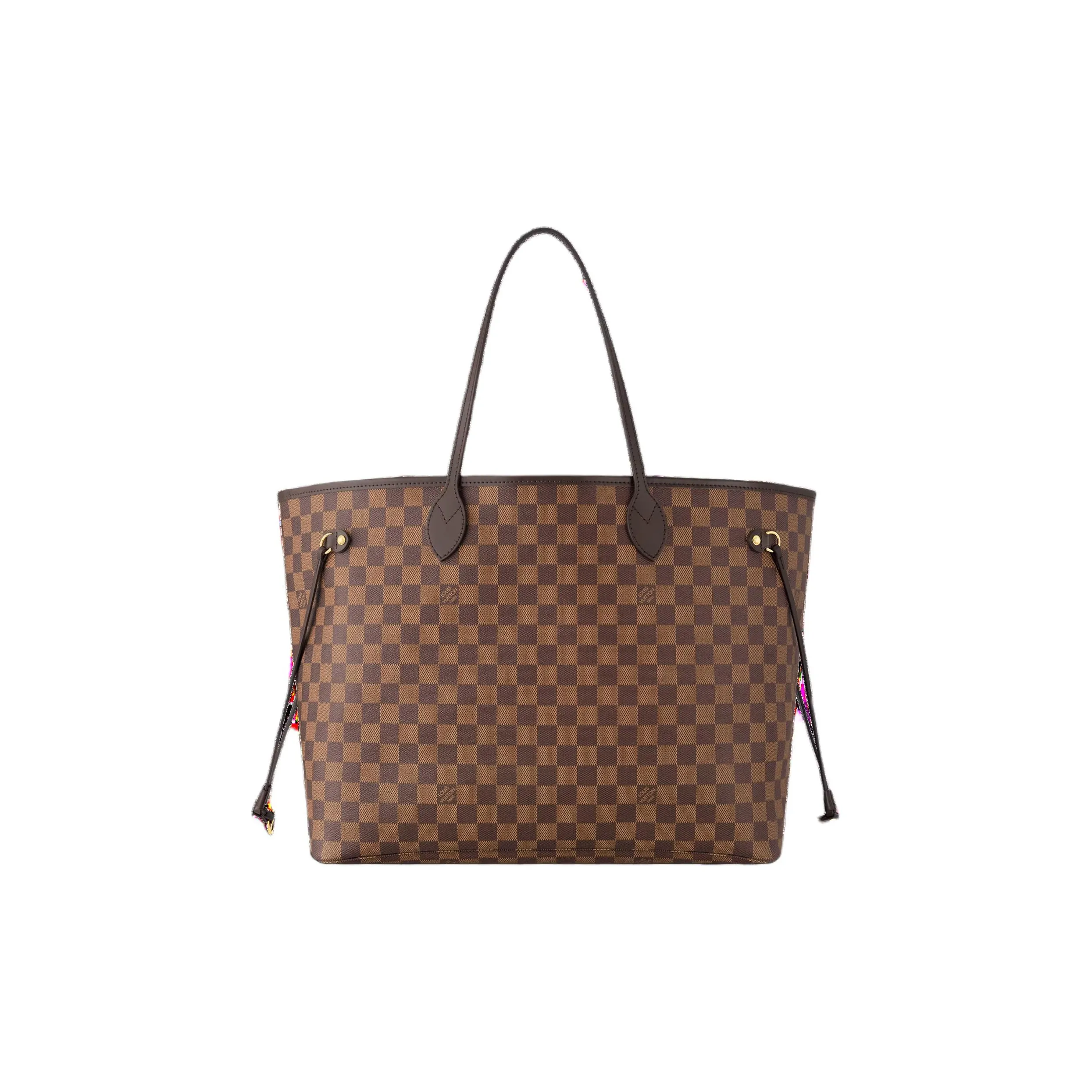 LOUIS VUITTON Damier Ebene Coated Canvas Tote Bag Shopping Bag Handbag Shoulder Bag Large Size Women's Dark Brown