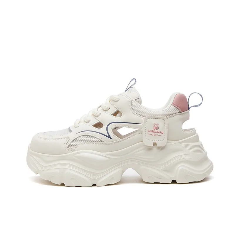 CARDANRO Дышащие Низкие Кроссовки с вырезами и толстой подошвой Женские